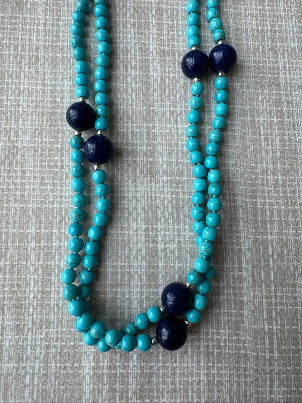 NWOT Polo Ralph Lauren Turquoise and Lapis Lazuli Necklace